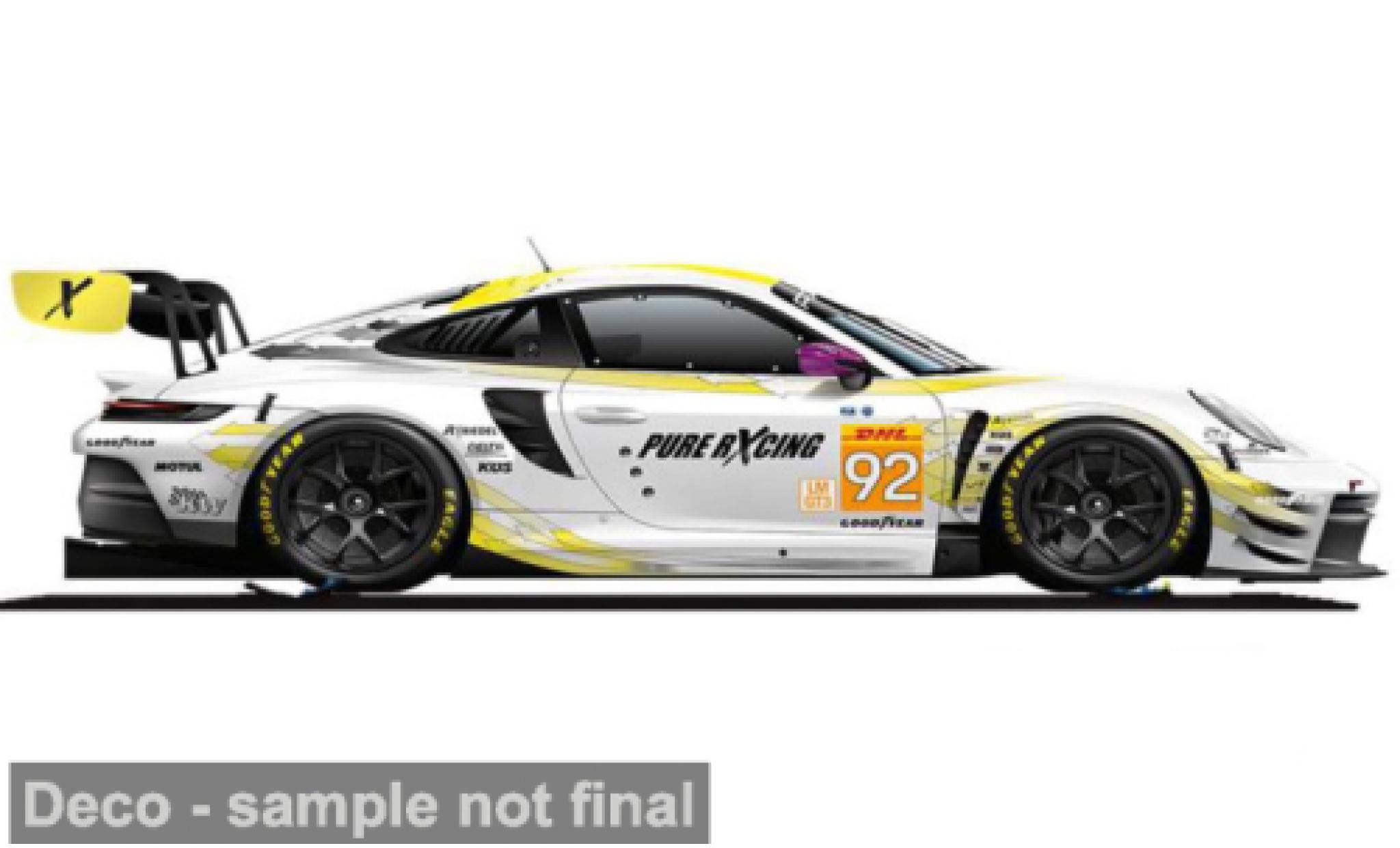 Porsche 911 1/43 Burago Bburago GT3 R Team Manthey #92 1:43 modellino in miniatura