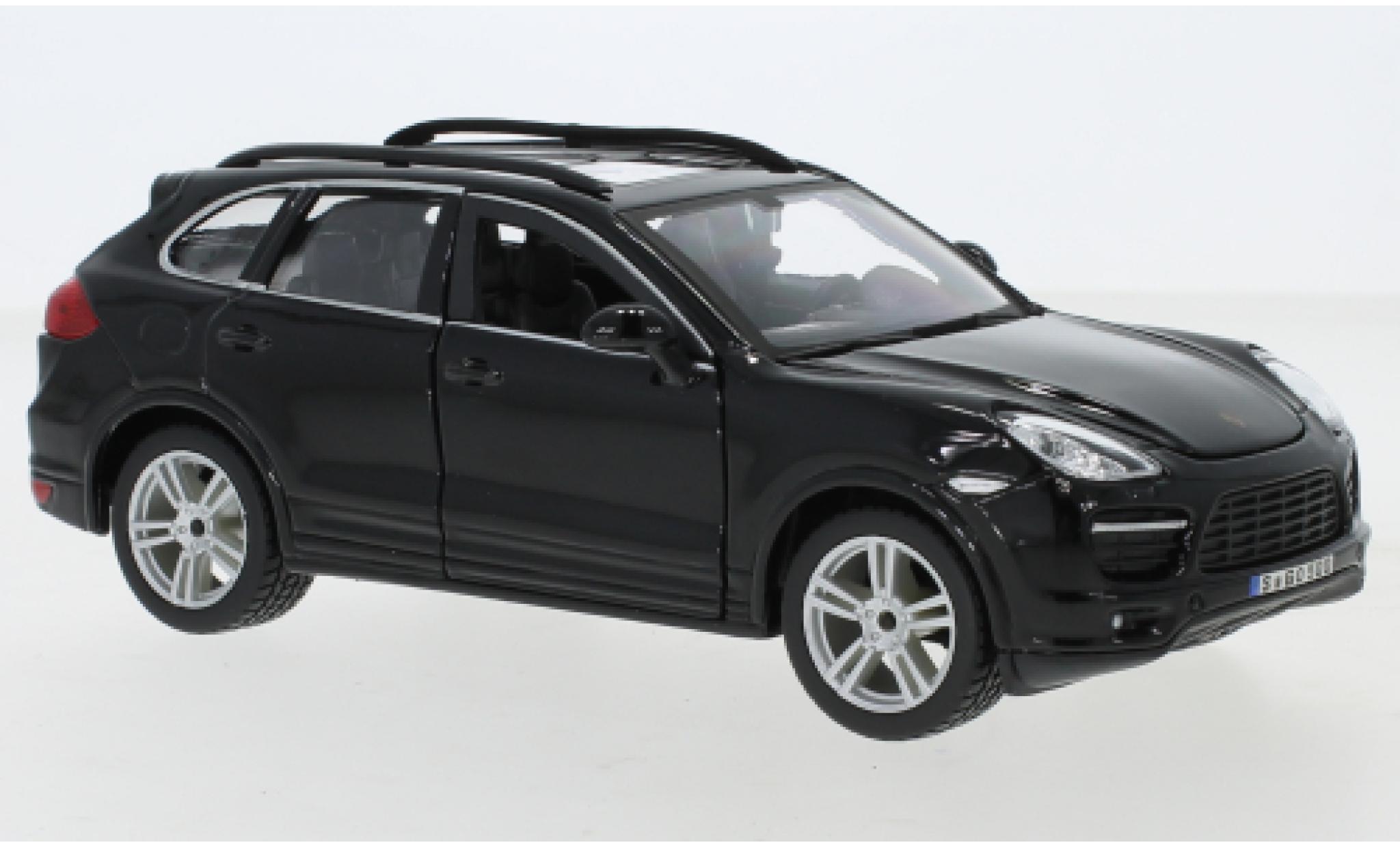 Porsche Cayenne Turbo 1/24 Burago (92A) Turbo nero modellino in miniatura