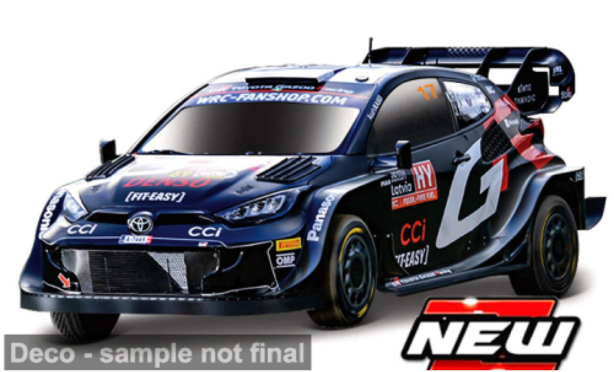 Toyota Yaris 1/43 Burago Bburago GR Rally1 Hybrid 2024 Gazoo Racing #17 1:43 modellino in miniatura