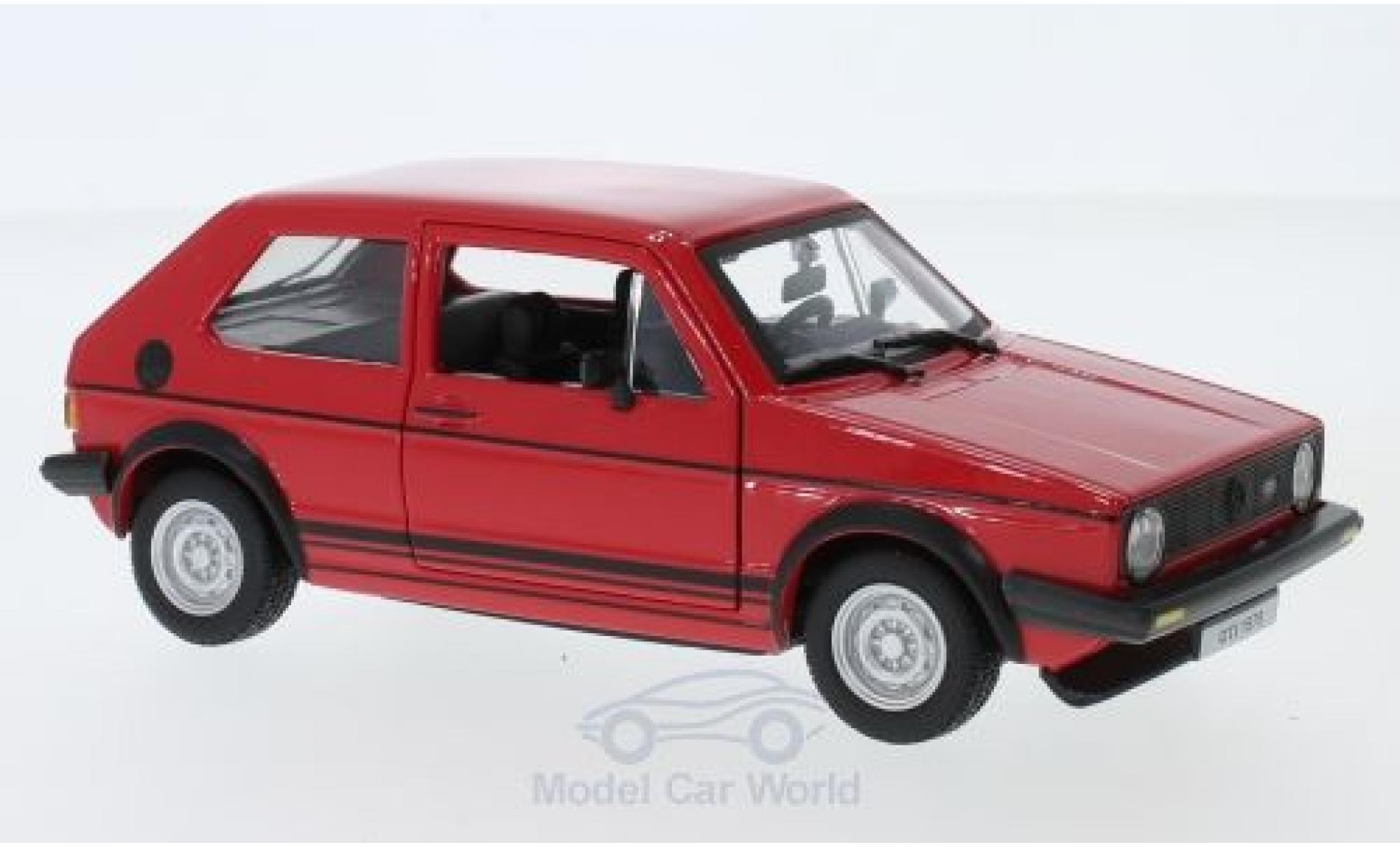 Volkswagen Golf V 1/24 Burago MKI GTI rosso 1979 modellino in miniatura