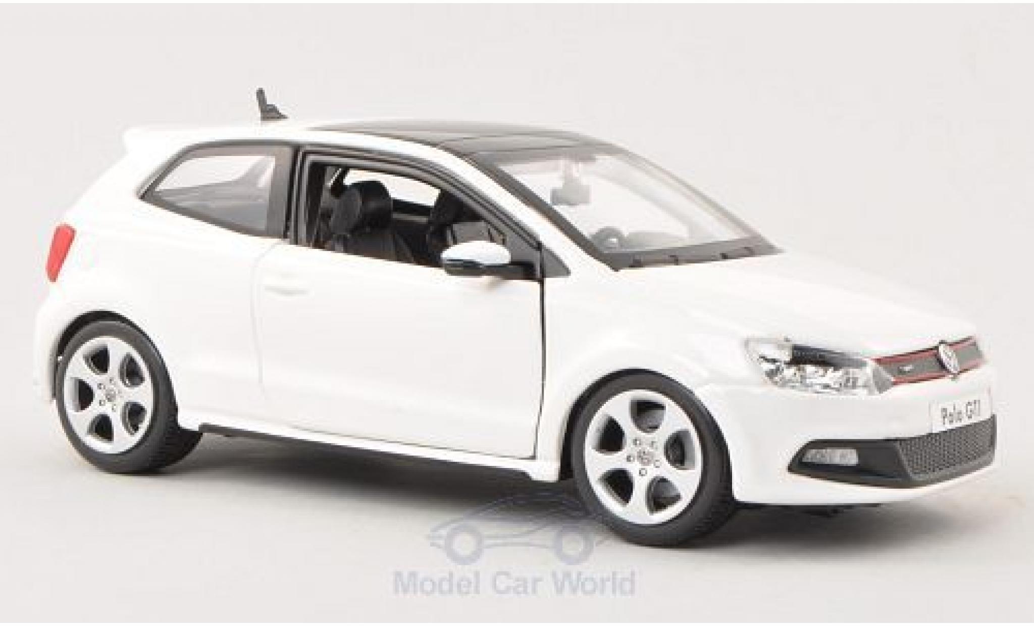 Volkswagen Polo 1/24 Burago V GTI bianco modellino in miniatura