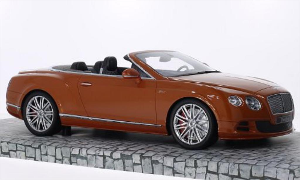 Bentley Continental GT 1/18 Minichamps GT Speed Convertibile metallico orange 2014 modellino in miniatura
