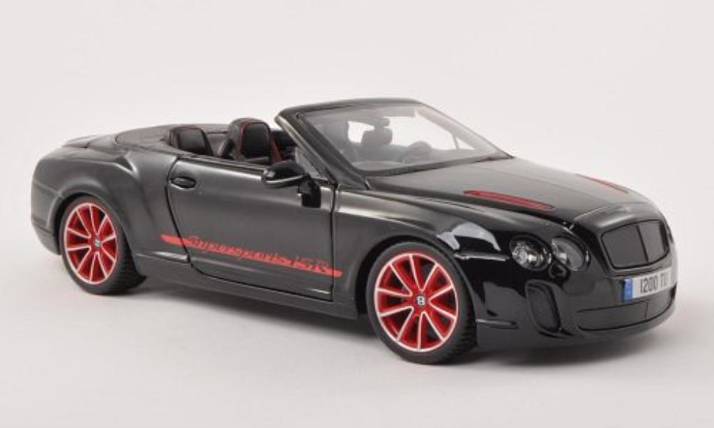 Bentley Continental Supersports 1/18 Burago Supersports Convertibile ISR nero modellino in miniatura