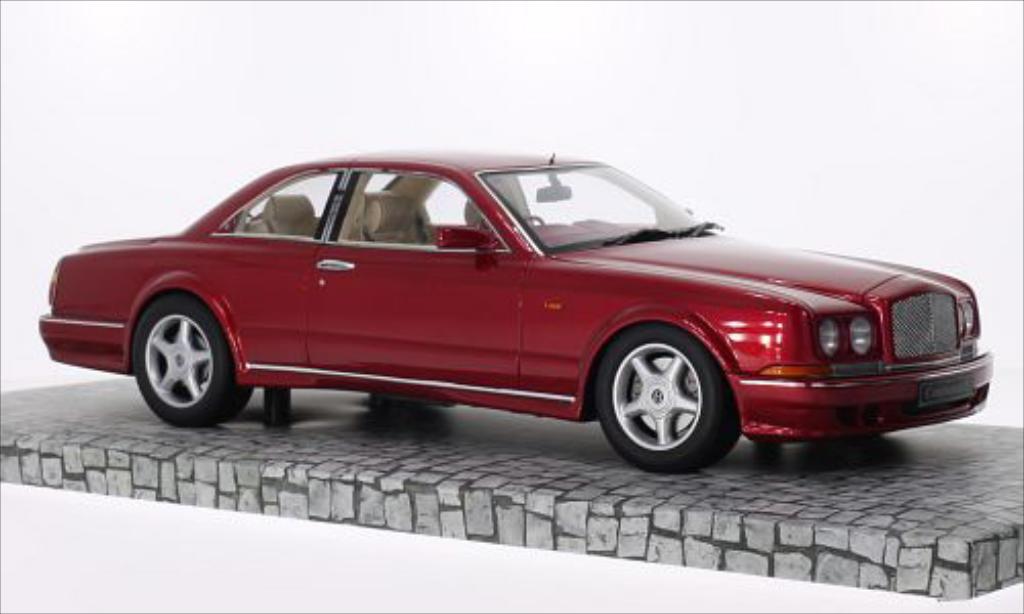 Bentley Continental T 1/18 Minichamps T metallico rosso RHD 1996 modellino in miniatura
