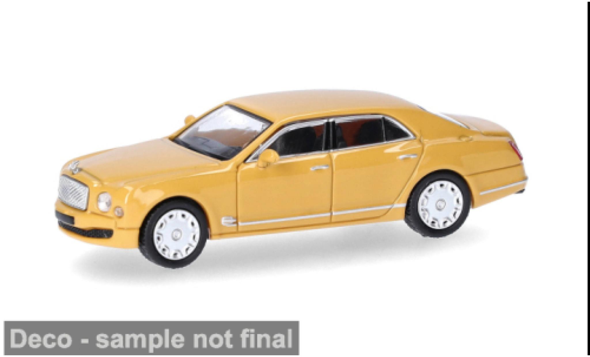Bentley Mulsanne 1/87 Micro City 87 gelb 1:87 modellini auto