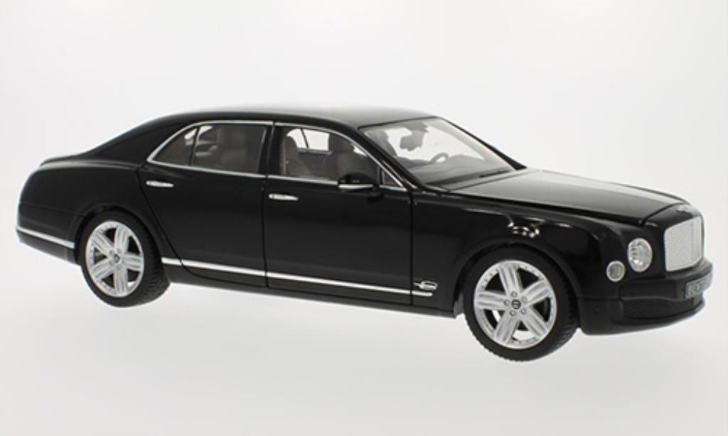 Bentley Mulsanne 1/18 Rastar nero LHD modellino in miniatura