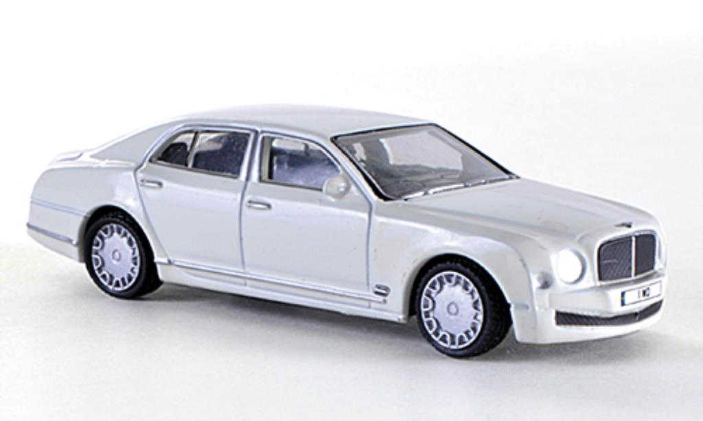 Bentley Mulsanne 1/76 Oxford bianco RHD modellino in miniatura