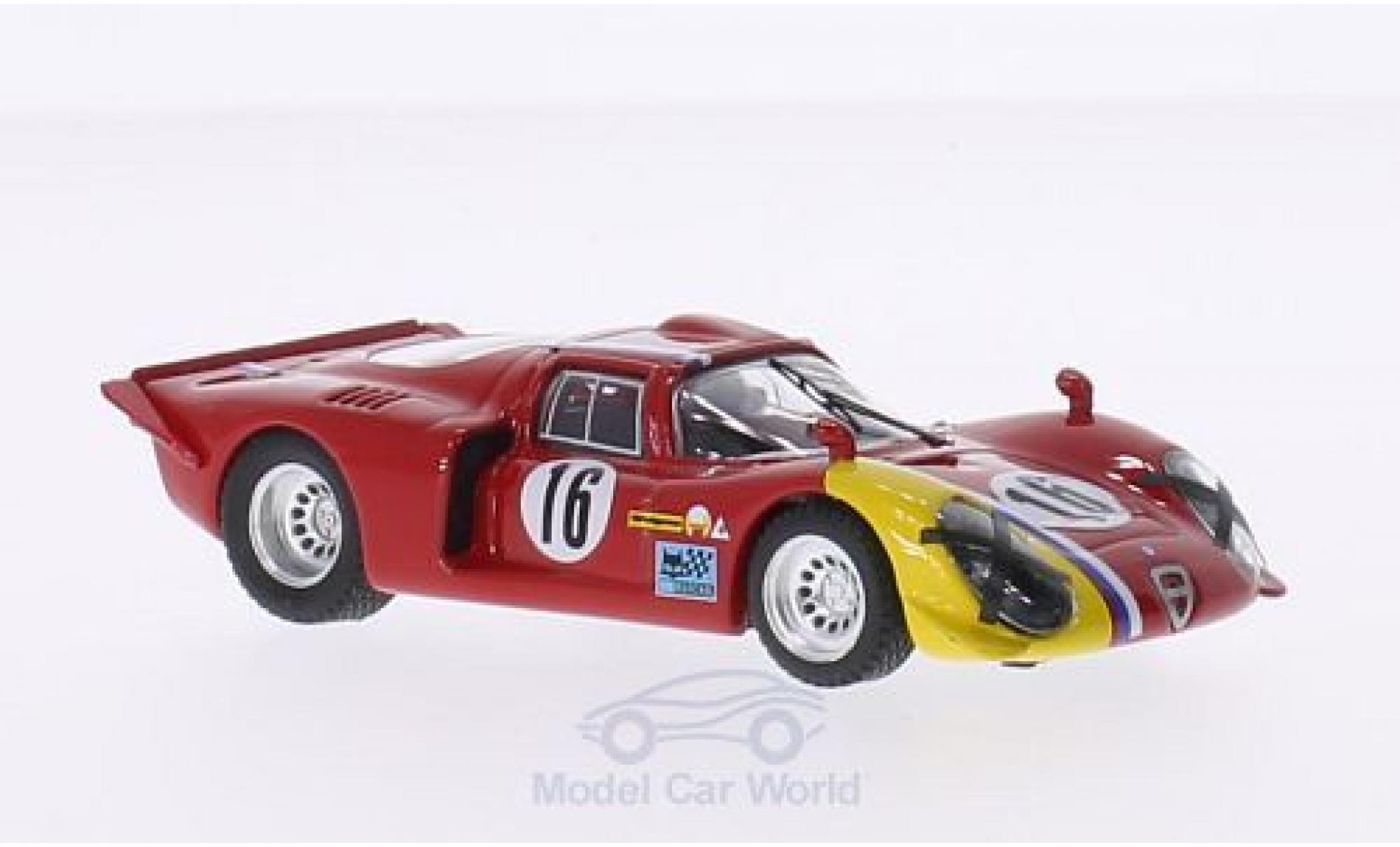 Alfa Romeo 33.2 1968 1/43 Best Coupe No.16 1000km Spa 1968 G.Gosselin/S.Trosch modellino in miniatura