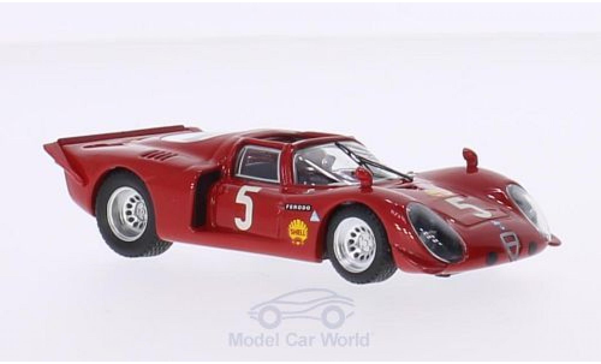 Alfa Romeo 33.2 1969 1/43 Best Spyder No.5 Montlhery 1969 G.Larrousse/G.Verrier modellino in miniatura