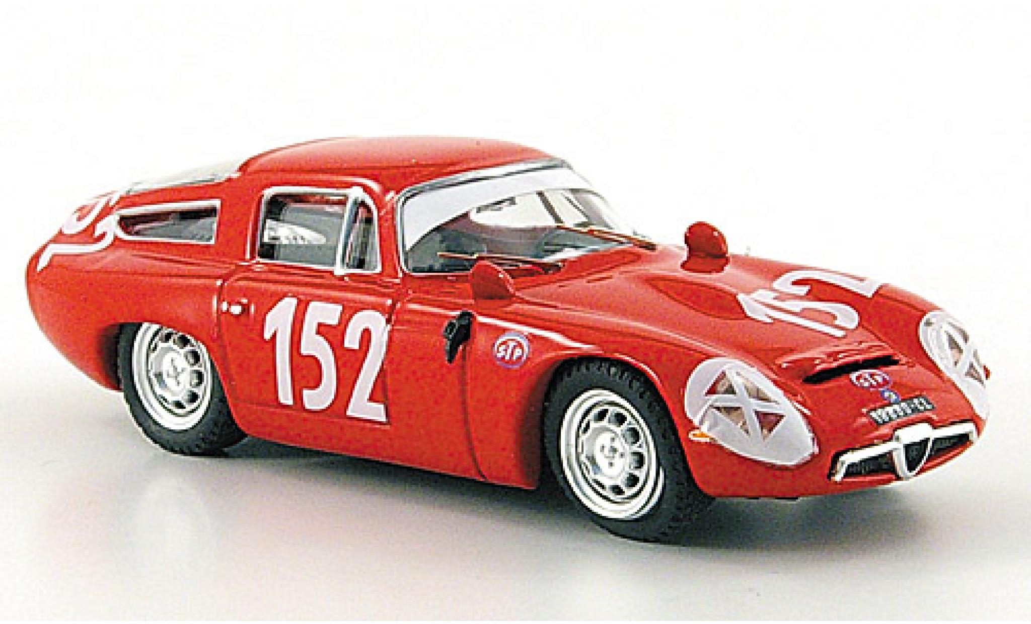 Alfa Romeo TZ1 1/43 Best TZ 1 No.152 Targa Florio 1970 modellino in miniatura