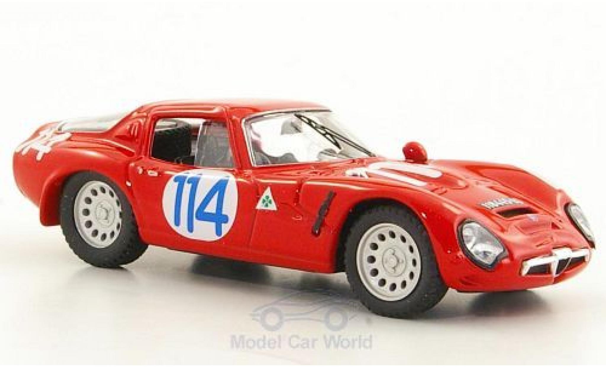 Alfa Romeo TZ2 1/43 Best TZ 2 No.114 Targa Florio 1966 modellino in miniatura