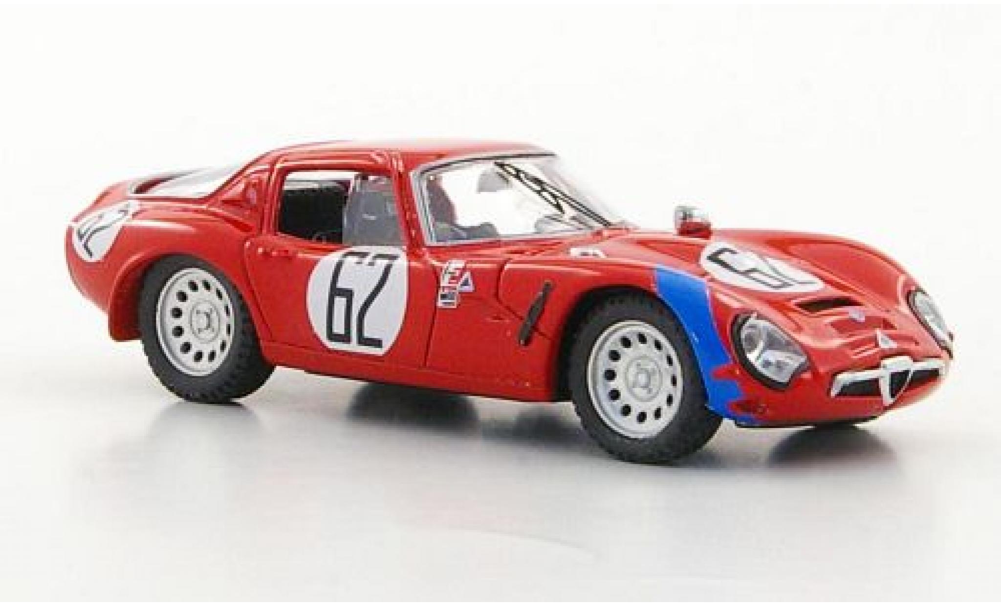 Alfa Romeo TZ2 1/43 Best TZ 2 No.62 Sebring 1966 modellino in miniatura