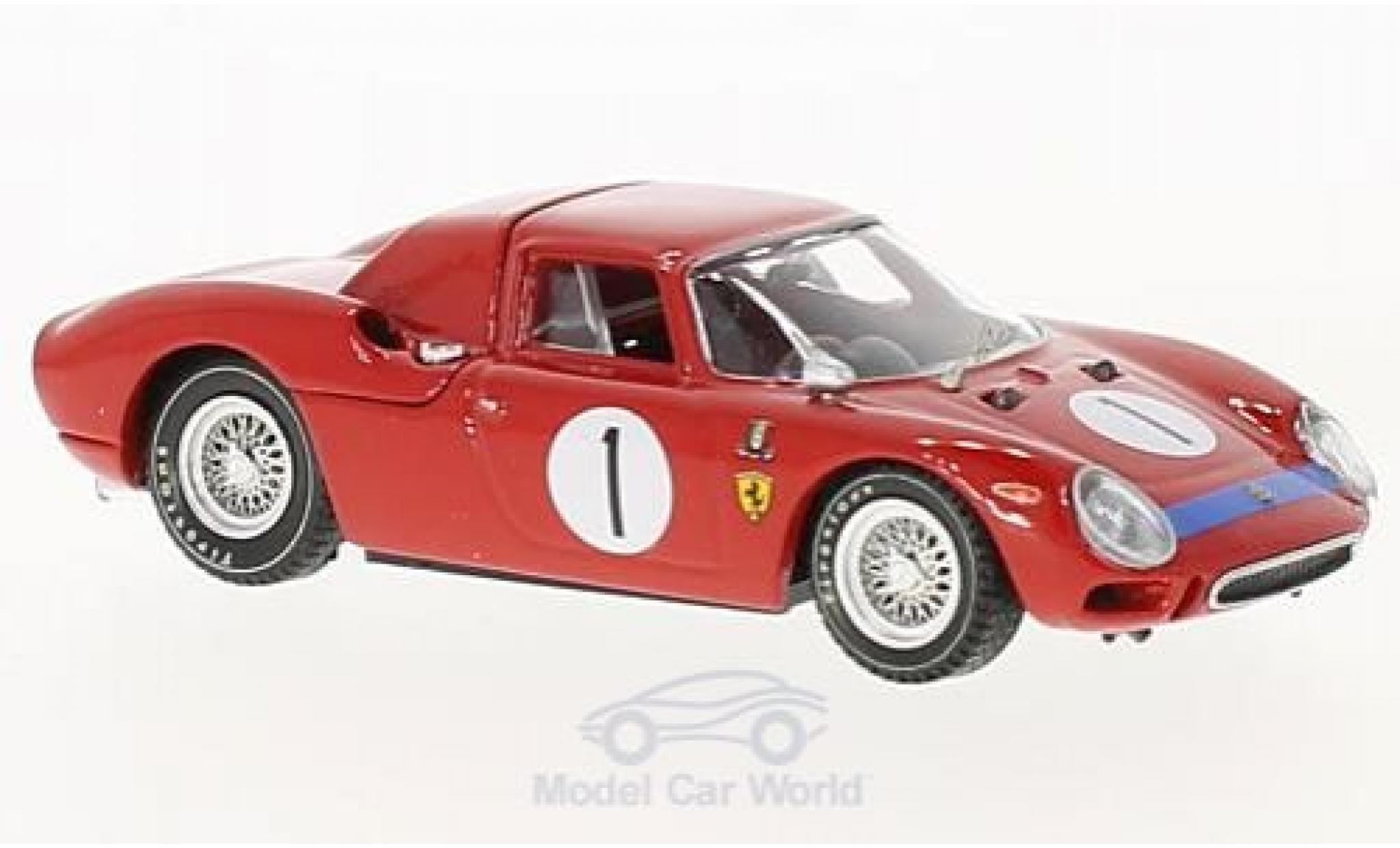 Ferrari 250 P 1/43 Best LM RHD No.1 6h Perth Caversham 1965 Martin/Mckay modellino in miniatura