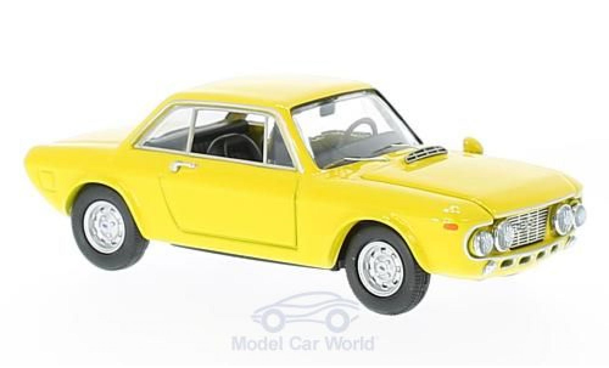 Lancia Fulvia HF 1/43 Best Coupe 1600 HF Fanalone giallo 1968 modellino in miniatura