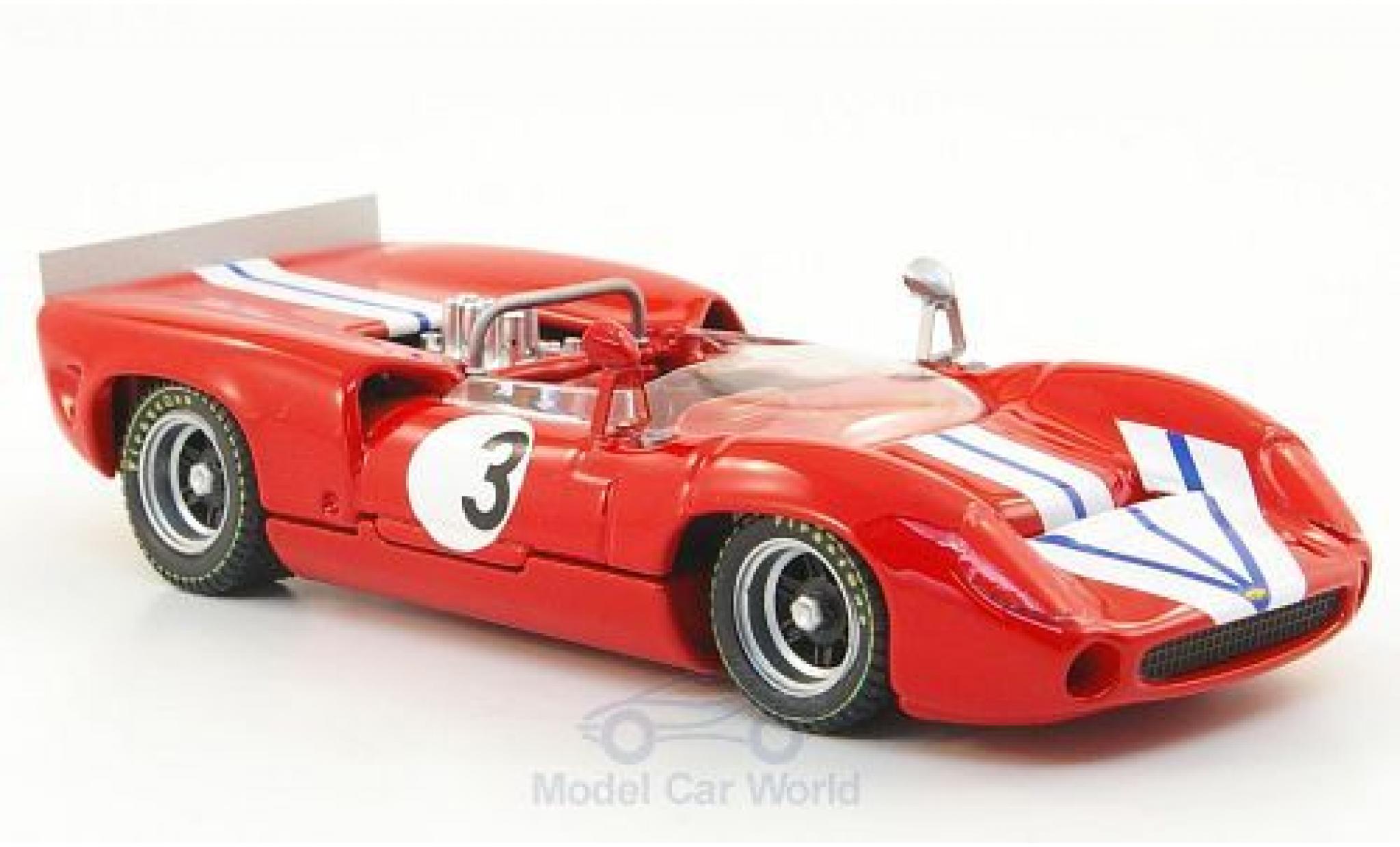 Lola T70 1968 1/43 Best Spider No.3 Bridgehampton 1968 G.Ralph modellino in miniatura