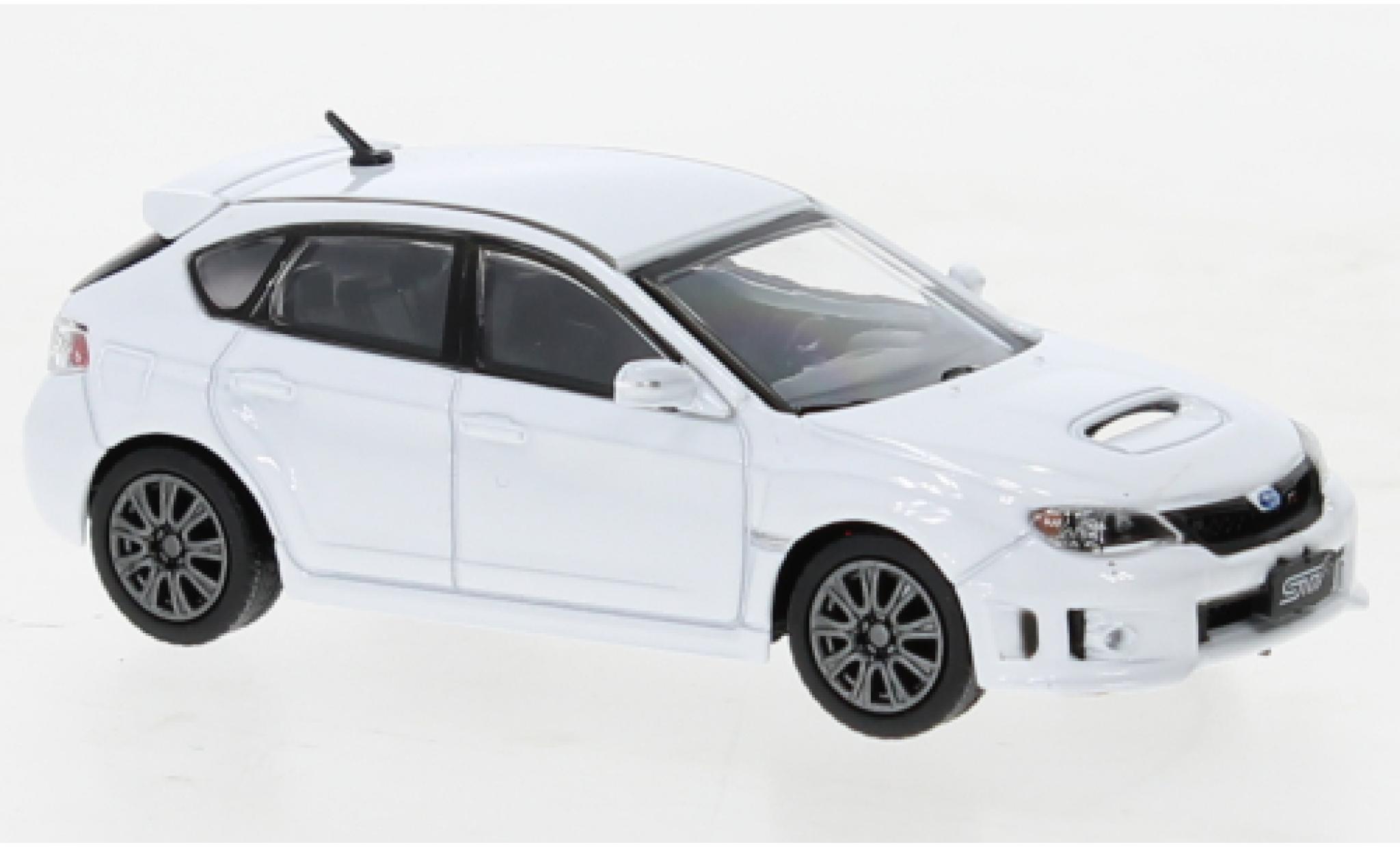 Subaru Impreza 1/64 BM Creations WRX bianco 2009 modellino in miniatura