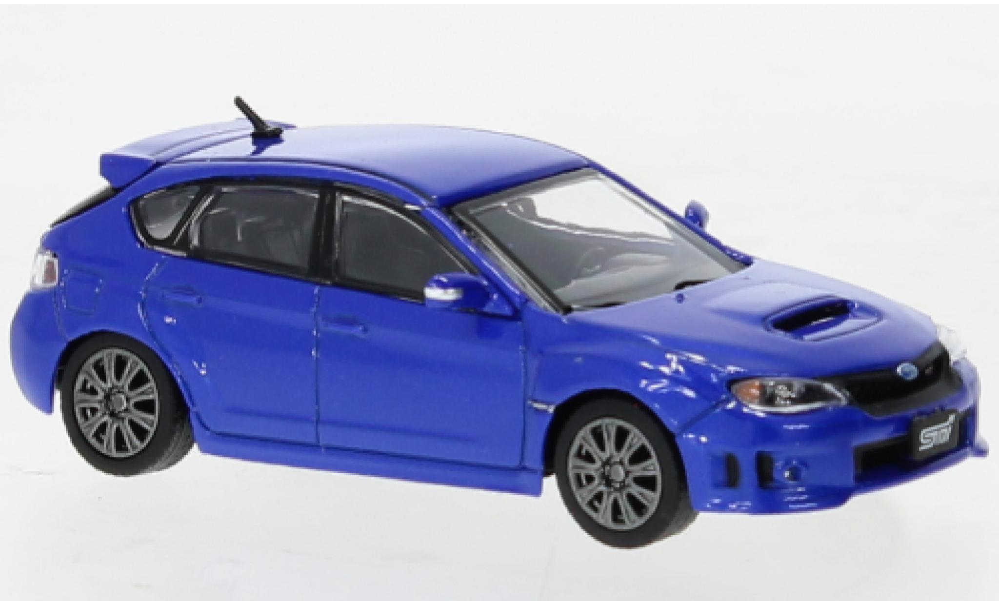 Subaru Impreza 1/64 BM Creations WRX metallise blu 2009 modellino in miniatura