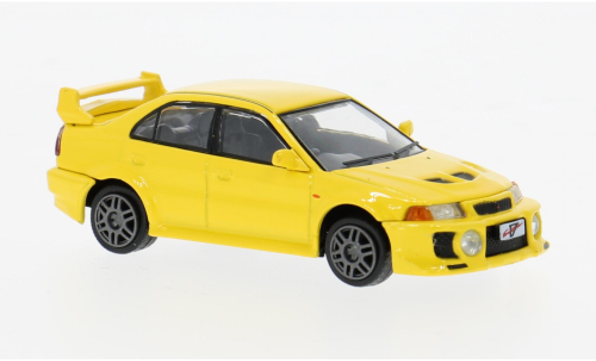 Mitsubishi Lancer 1/64 BM Creations EVO V gelb 1:64 modellino in miniatura