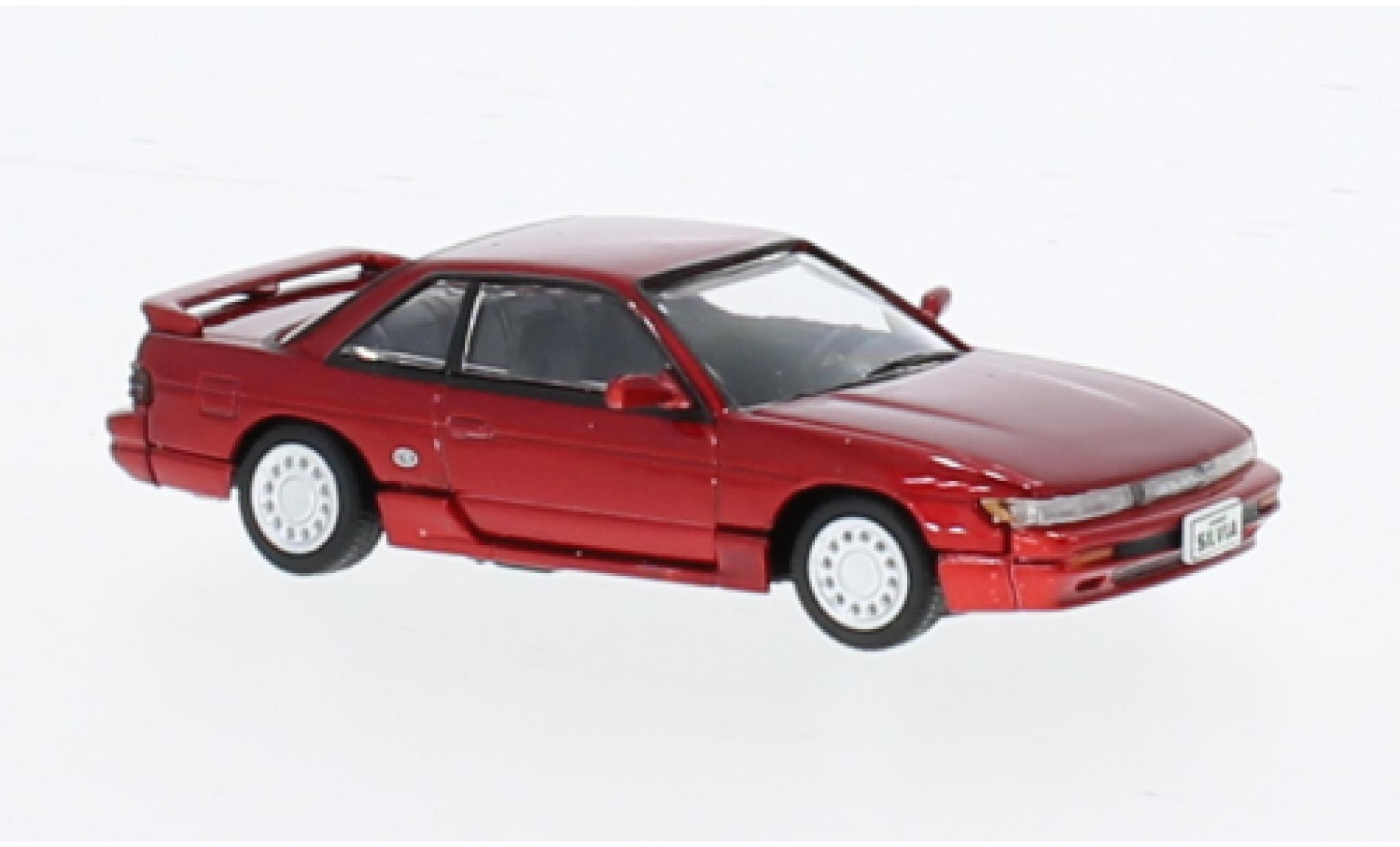 Nissan Silvia 1/64 BM Creations (S13) metallise rot 1:64 modellino in miniatura