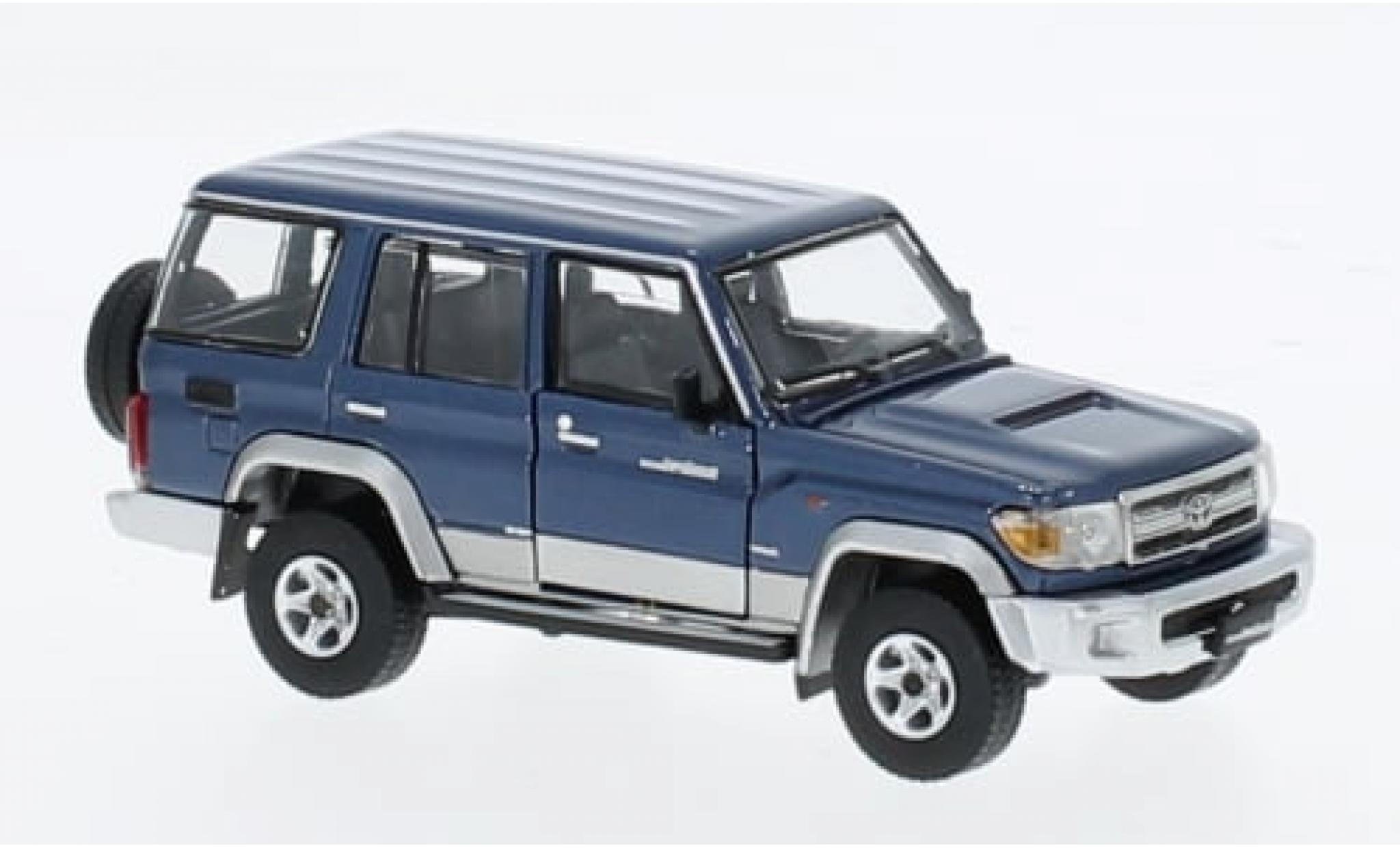 Toyota Land Cruiser 1/64 BM Creations (LC76) metallise blau 1:64 modellino in miniatura