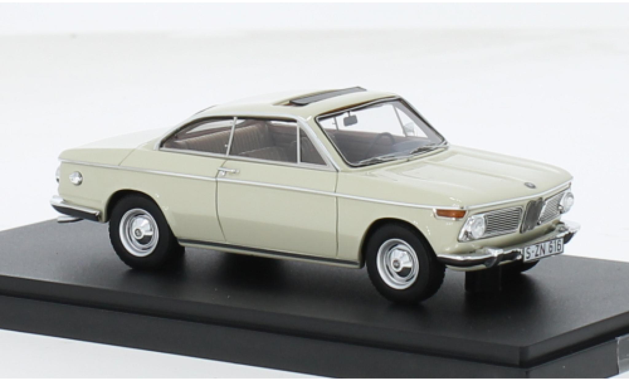 Bmw 1600 1/43 Matrix -2 Baur Coupe beige 1:43 modellino in miniatura