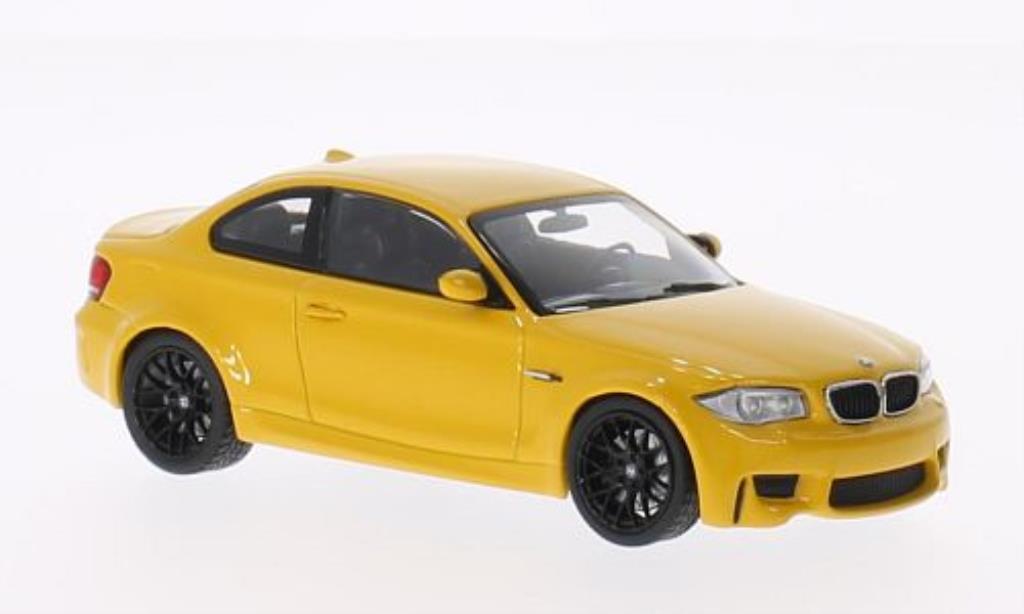 Bmw 1M 1/43 Minichamps Coupe giallo 2011 E82 modellino in miniatura