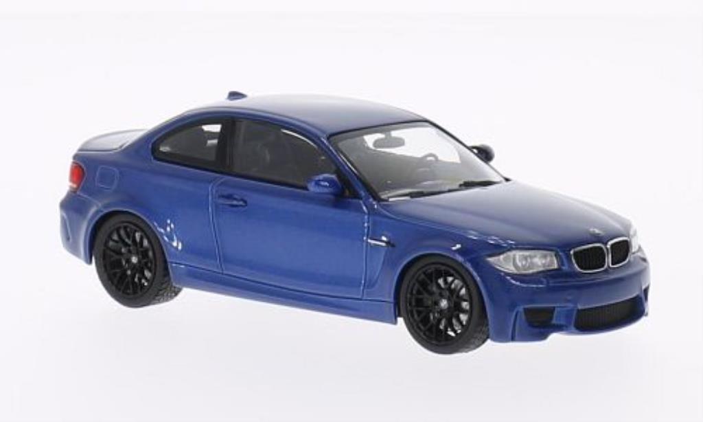 Bmw 1M 1/43 Minichamps M Coupe /E82) blu 2011 modellino in miniatura