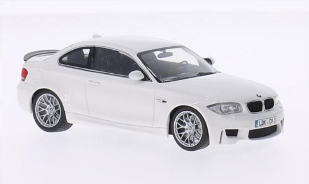 Bmw 1M 1/43 Minichamps M Coupe (E82) bianco 2011 modellino in miniatura