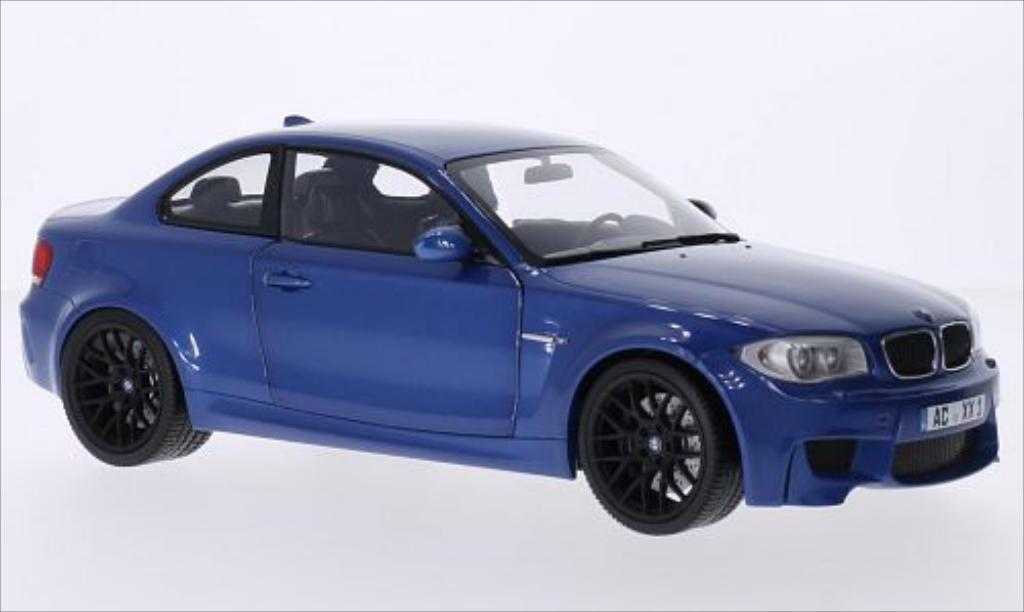 Bmw 1M 1/18 Minichamps Coupe metallico blu 2011 E82 modellino in miniatura