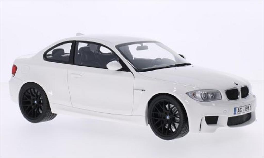 Bmw 1M 1/18 Minichamps Coupe bianco 2011 E82 modellino in miniatura