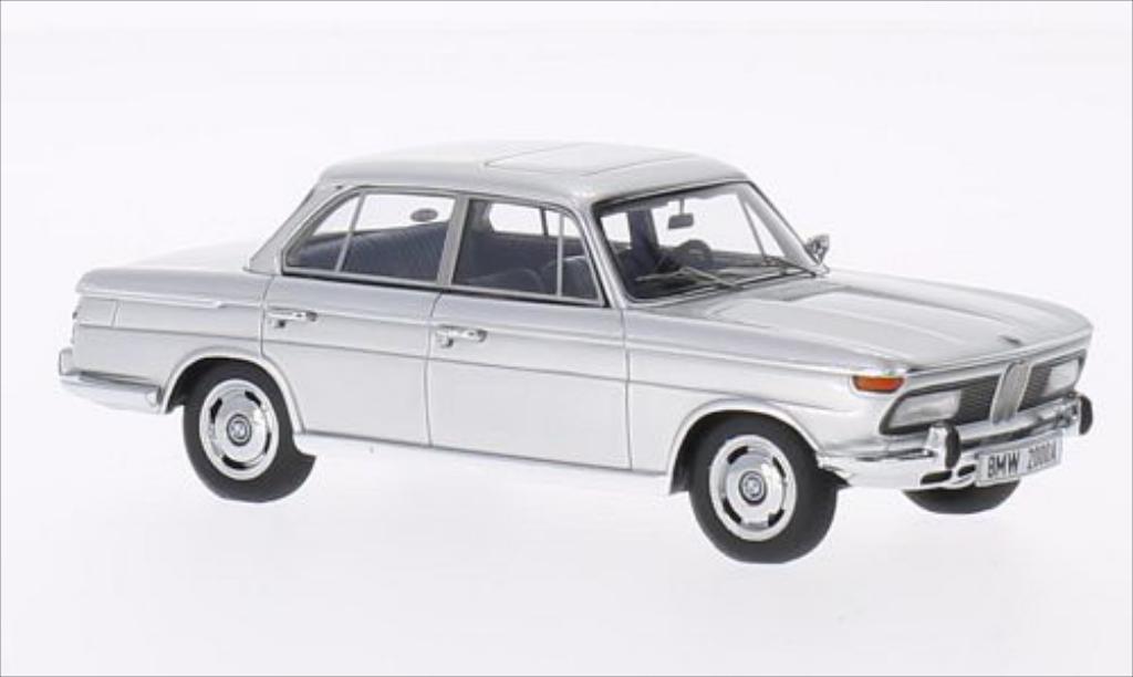 Bmw 2000 A 1/43 Minichamps A A grigio 1962 modellino in miniatura