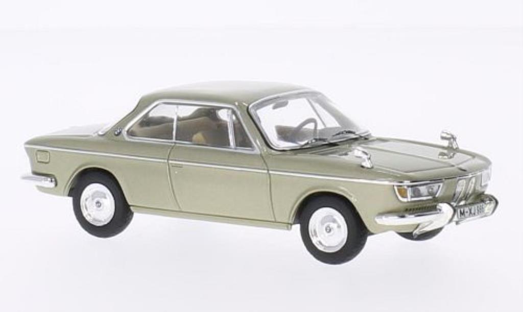 Bmw 2000 CS 1/43 IXO CS CS beige 1970 modellino in miniatura