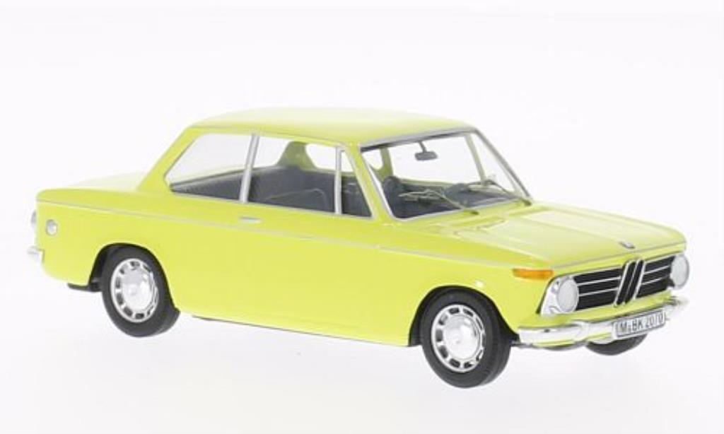Bmw 2002 1/43 WhiteBox giallo limitierte Auflage 500 Stuck modellino in miniatura