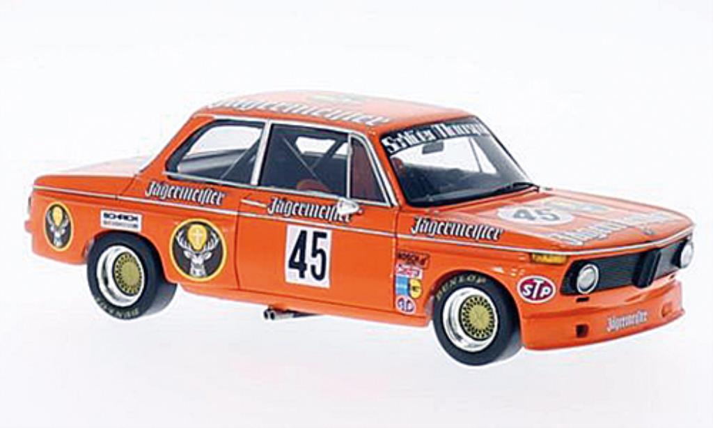 Bmw 2002 Tii 1/43 Spark Tii No.45 Jagermeister DRM 200 Meilen Norisring 1974 modellino in miniatura