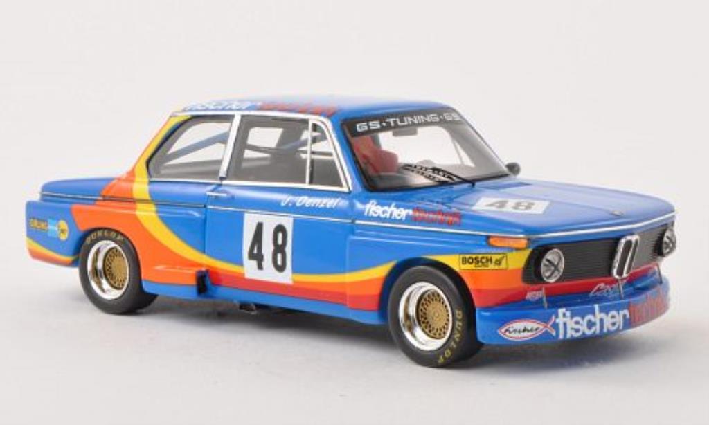Bmw 2002 Tii 1/43 Spark Tii No.48 Fischer Technik DRM Norisring 1976 modellino in miniatura