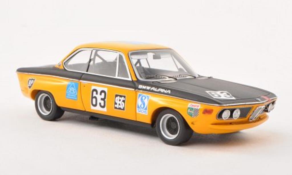 Bmw 2800 E9 1/43 Spark E9 CS No.63 Alpina 300km Nurburgring 1970 modellino in miniatura
