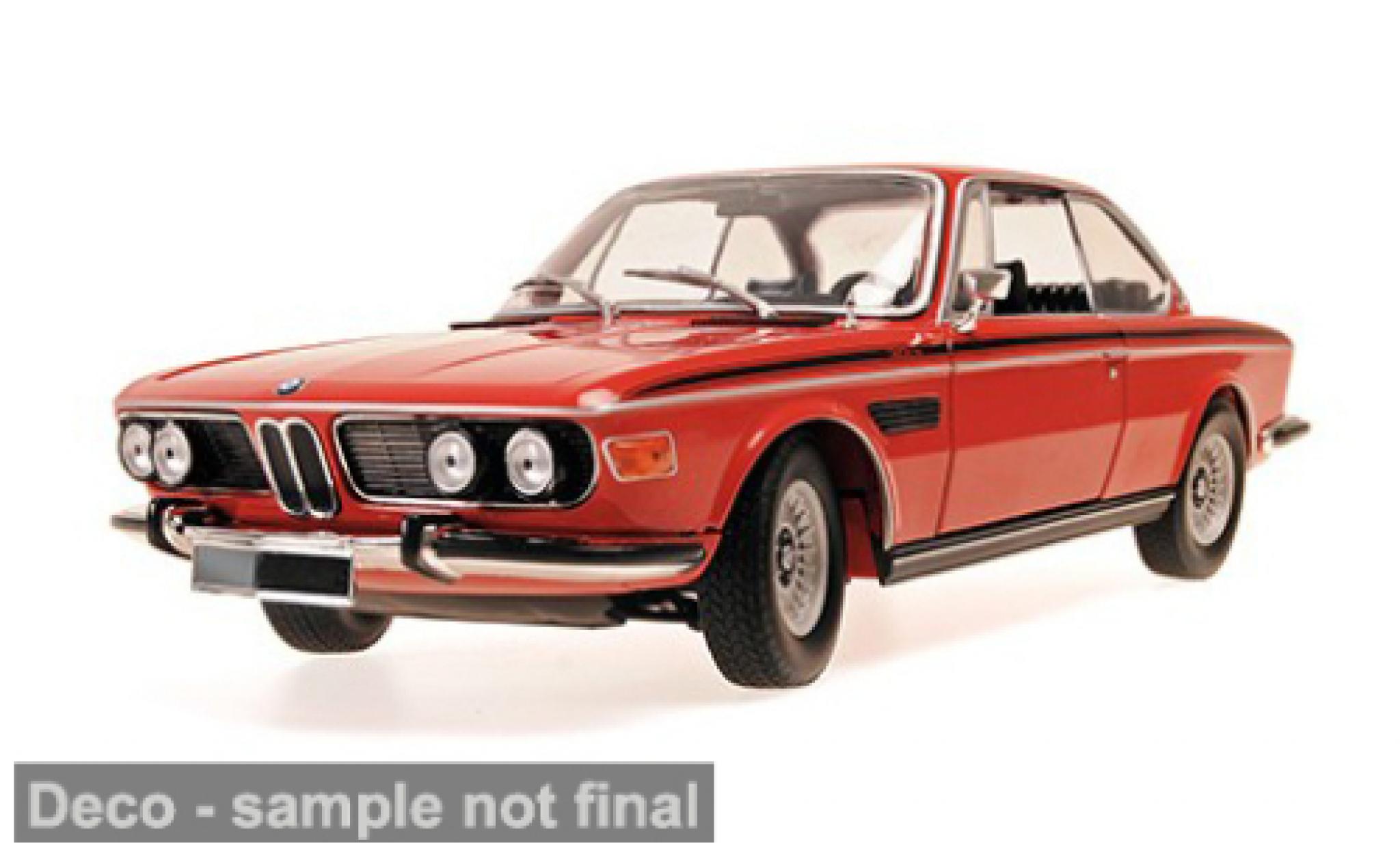 Bmw 3.0 1/18 Minichamps CSI (E9) rot 1972 1:18 modellini auto