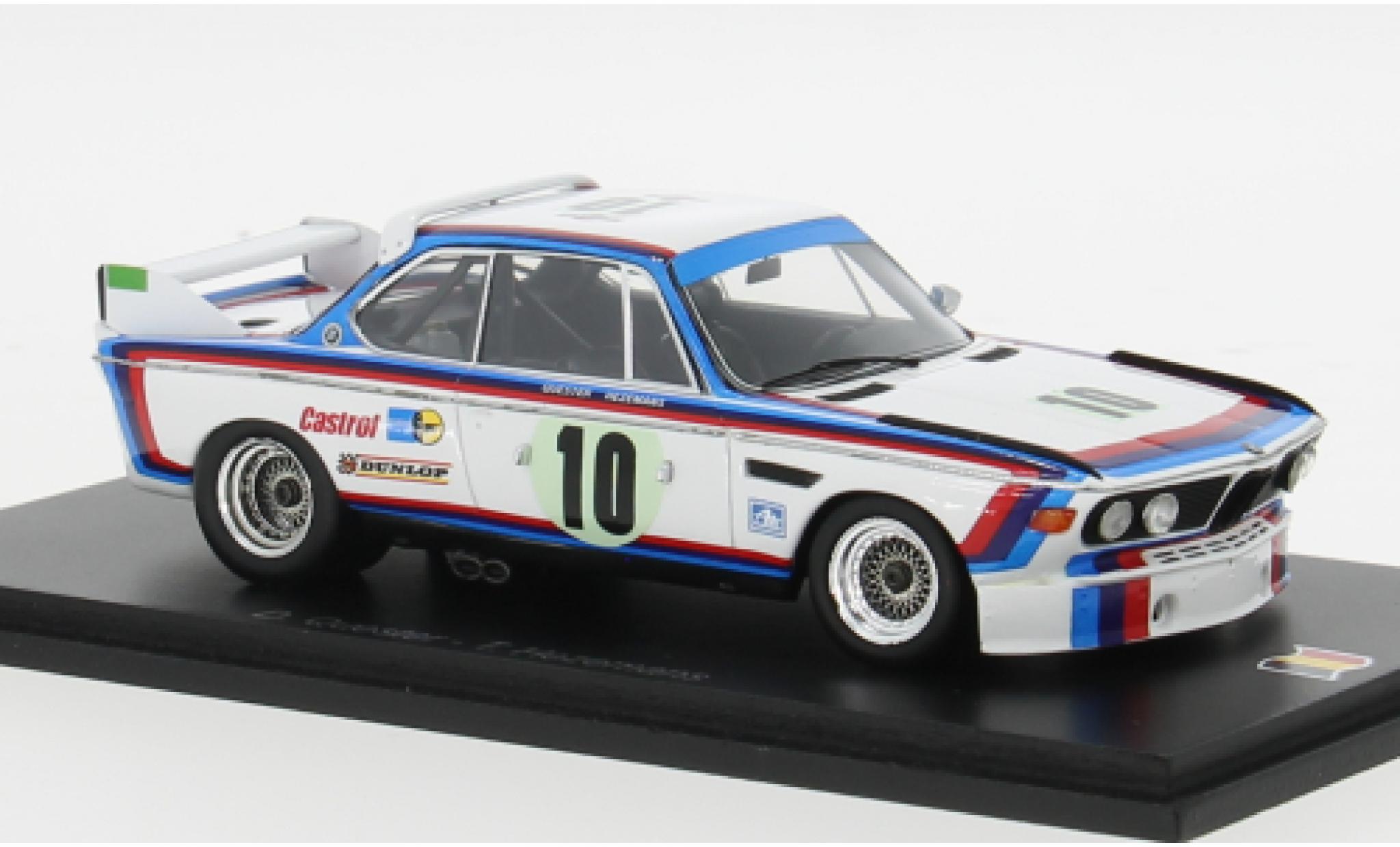 Bmw 3.0 1/43 Spark CSL #10 1:43 modellino in miniatura