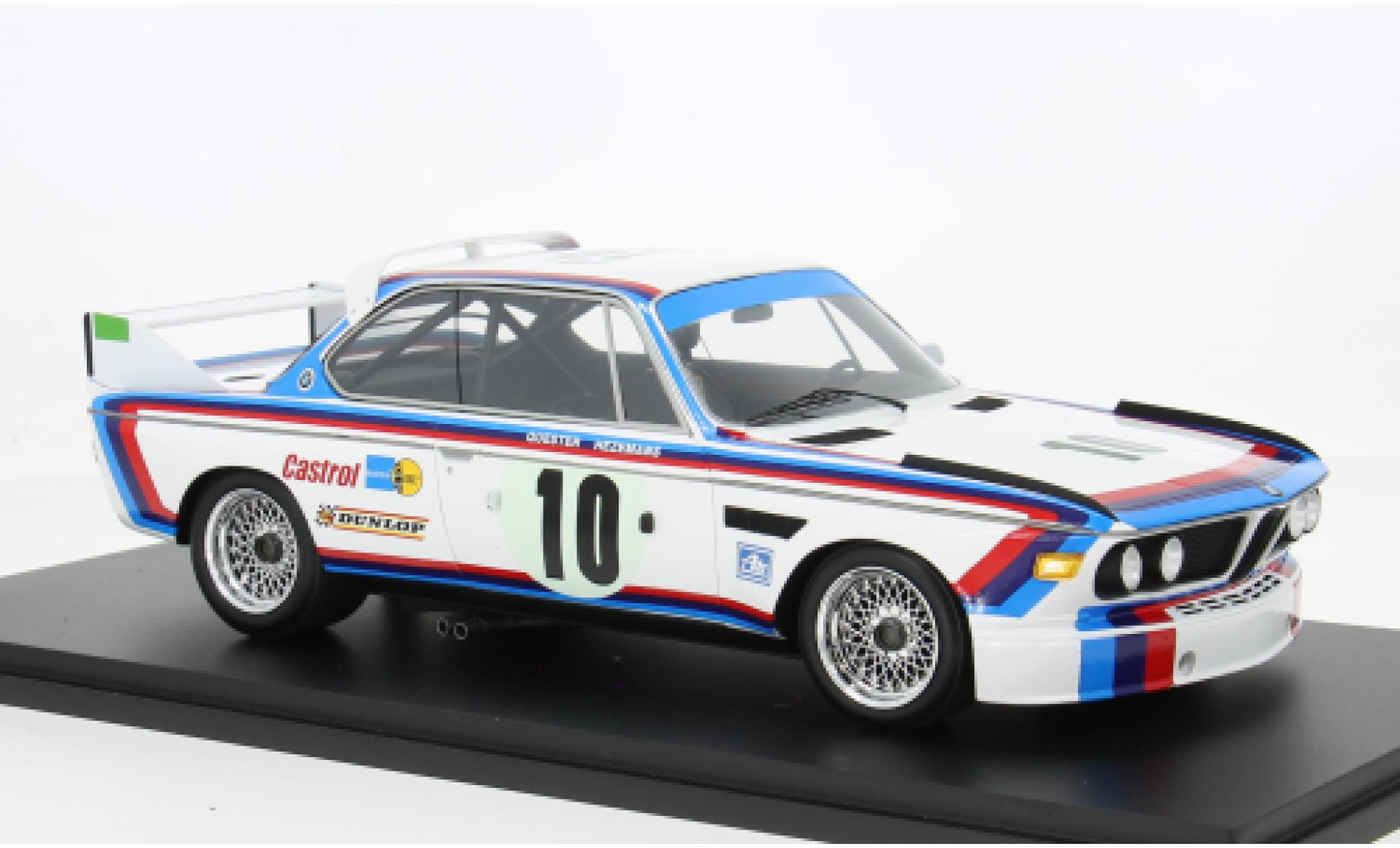 Bmw 3.0 1/18 Spark CSL 24h Spa 1973 #10 D.Quester/T.Hezemans 1:18 modellini auto