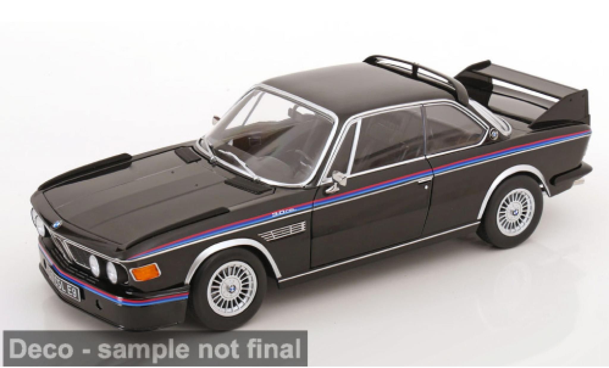 Bmw 3.0 1/12 KK Scale CSL (E9) schwarz/Dekor 1973 1:12 modellino in miniatura