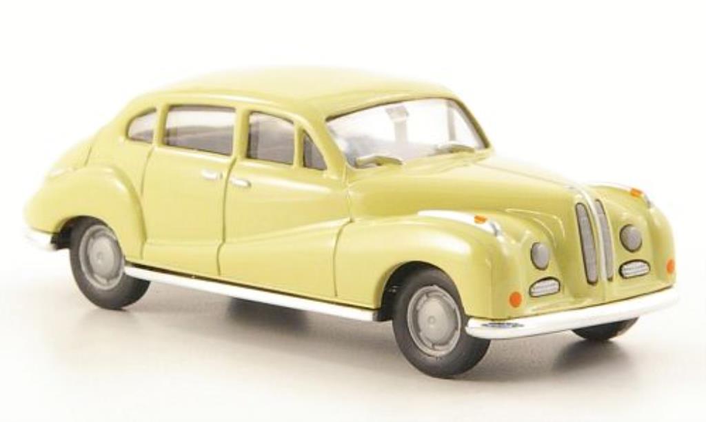 Bmw 502 1/87 Herpa beige modellino in miniatura