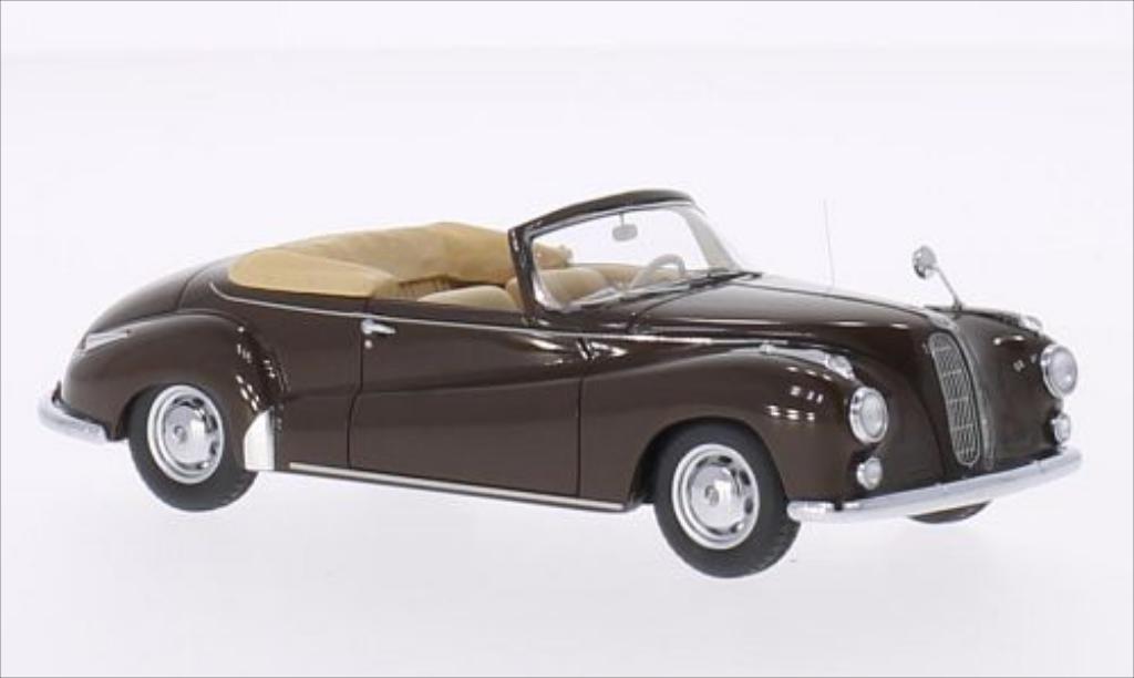 Bmw 502 1/43 Neo Cabriolet Autenrieth marroneee 1956 modellino in miniatura