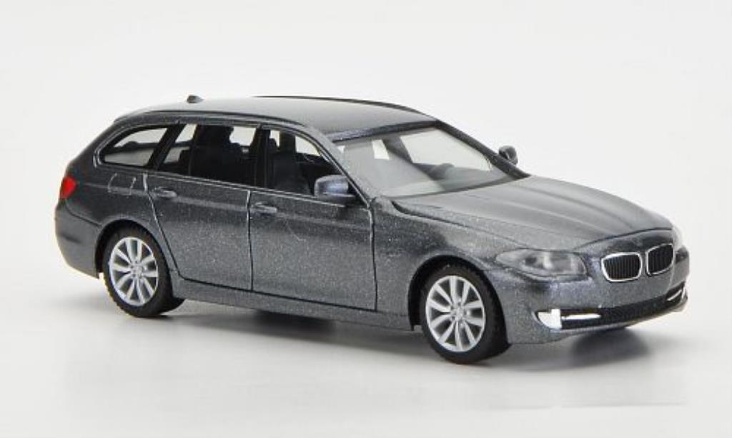 Bmw 530 F11 1/87 Herpa F11 d Touring grigio modellino in miniatura