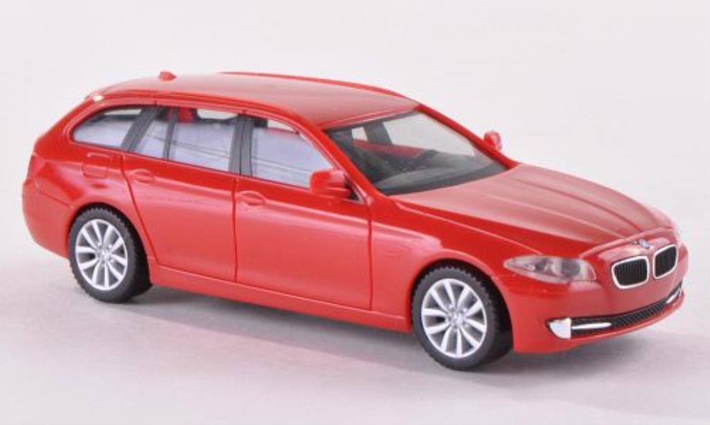 Bmw 530 F11 1/87 Herpa F11 i Touring rosso modellino in miniatura