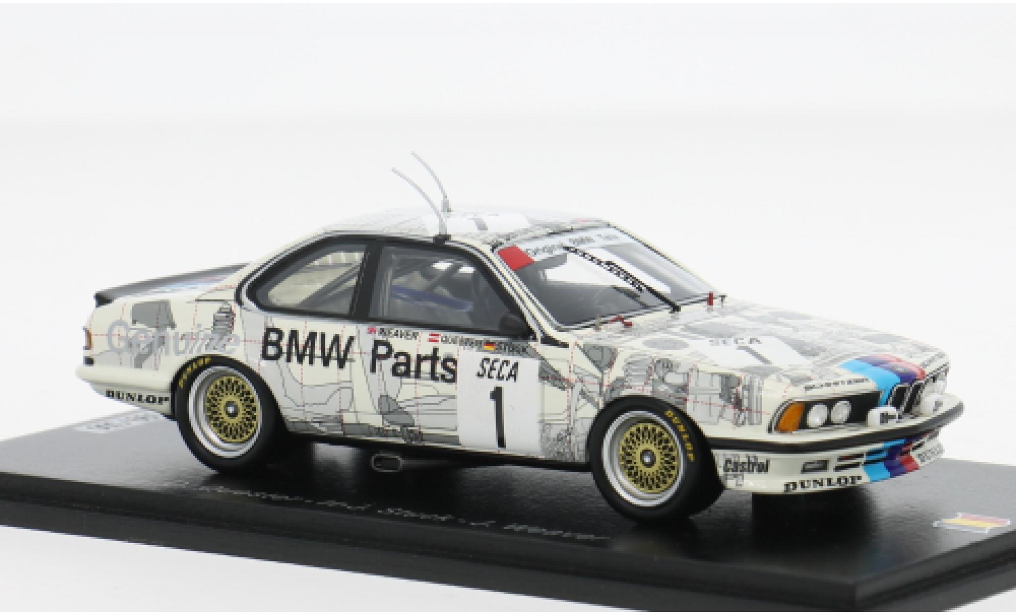Bmw 635 1/43 Spark CSi 24h Spa 1984 #1 D.Quester/H-J.Stuck 1:43 modellino in miniatura