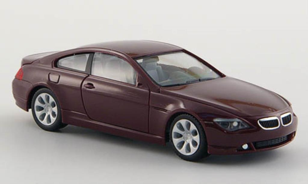 Bmw 650 E63 1/87 Herpa E63 Coupe rosso 2004 modellino in miniatura