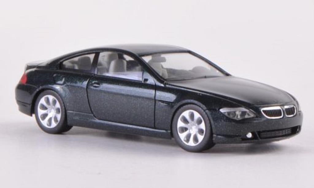 Bmw 635 E63 1/87 Herpa E63 d Coupe grun 2004 modellino in miniatura
