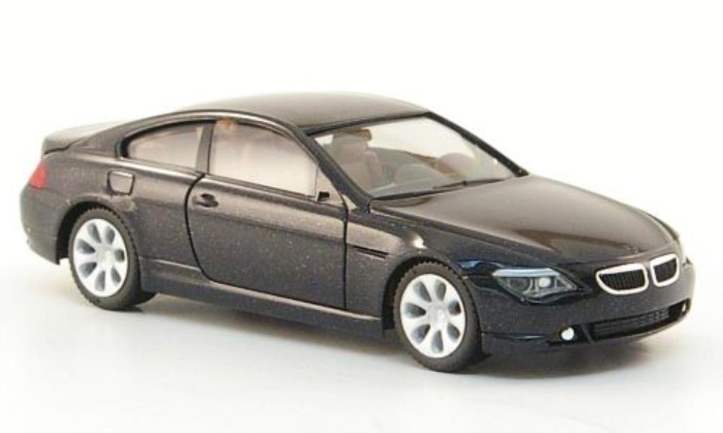 Bmw 630 E63 1/87 Herpa E63 Coupe nero 2004 modellino in miniatura