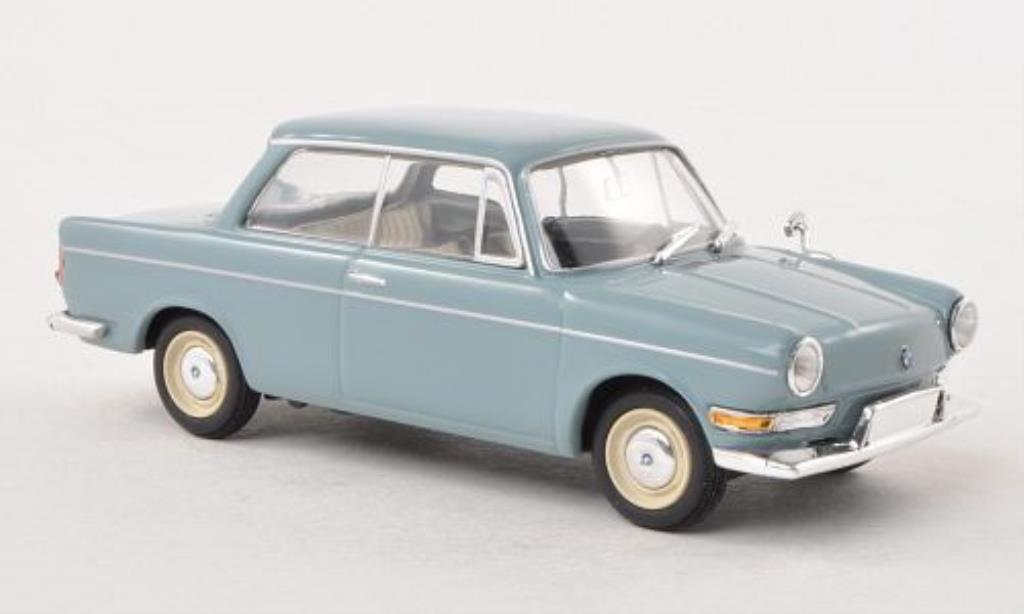 Bmw 700 1/43 Minichamps LS blu-grigio 1960 modellino in miniatura