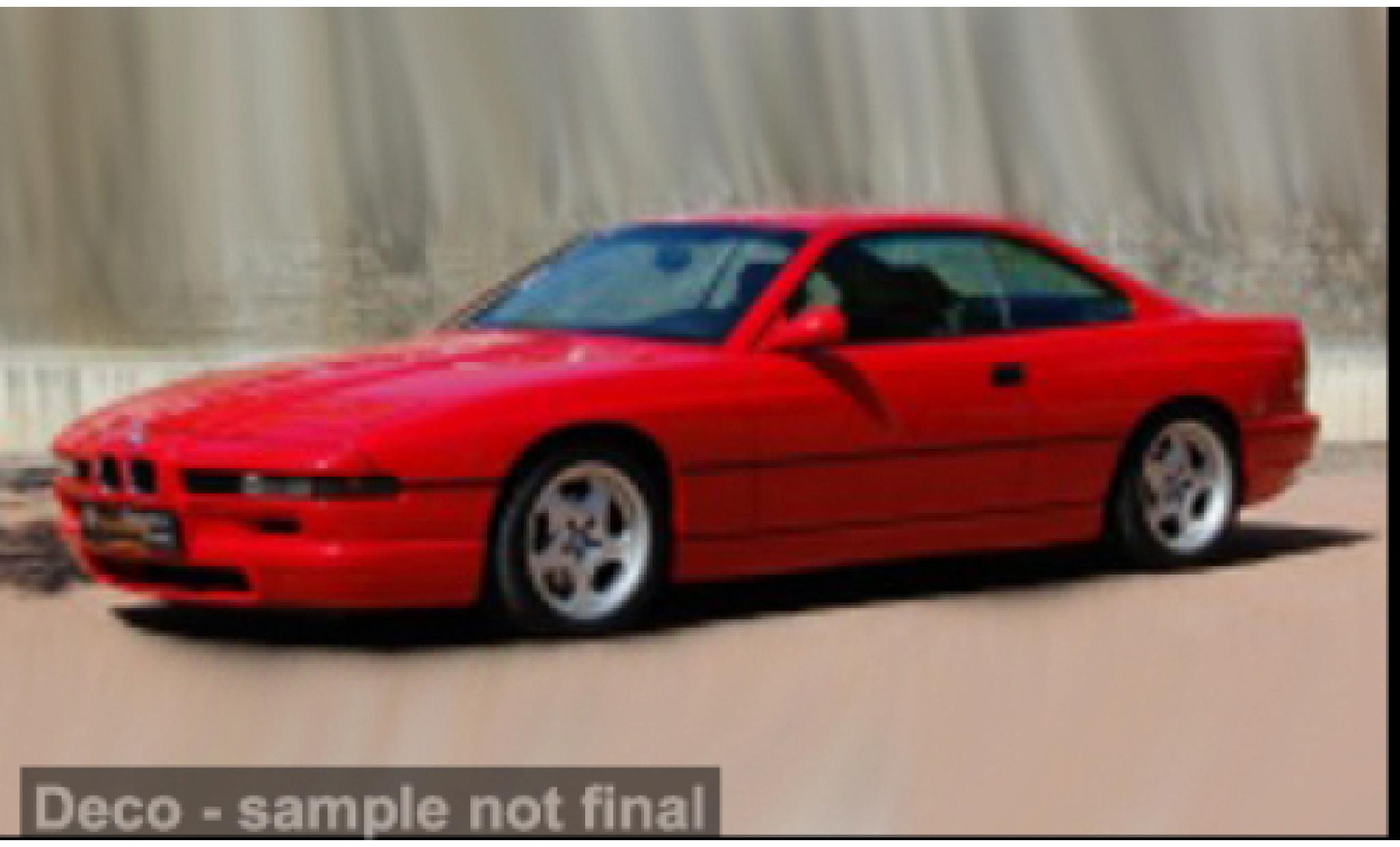 Bmw 850 1/43 Solido CSI (E31) rot 1990 1:43 modellini auto